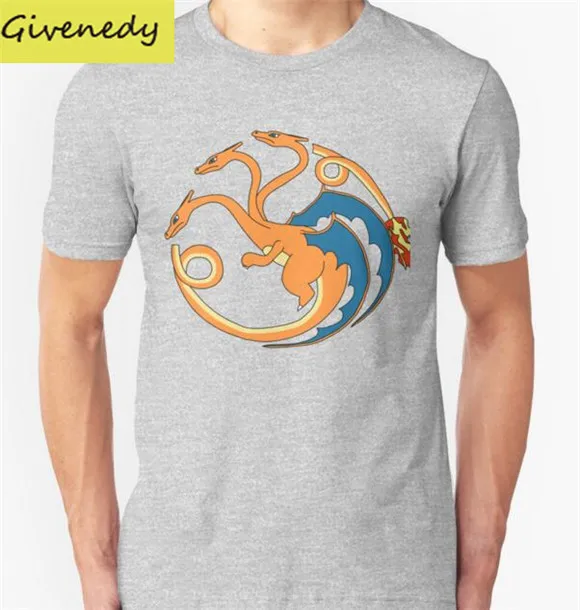 Горячие продажи 2016 Дом Charizard новый стиль печати мужские летние повседневная