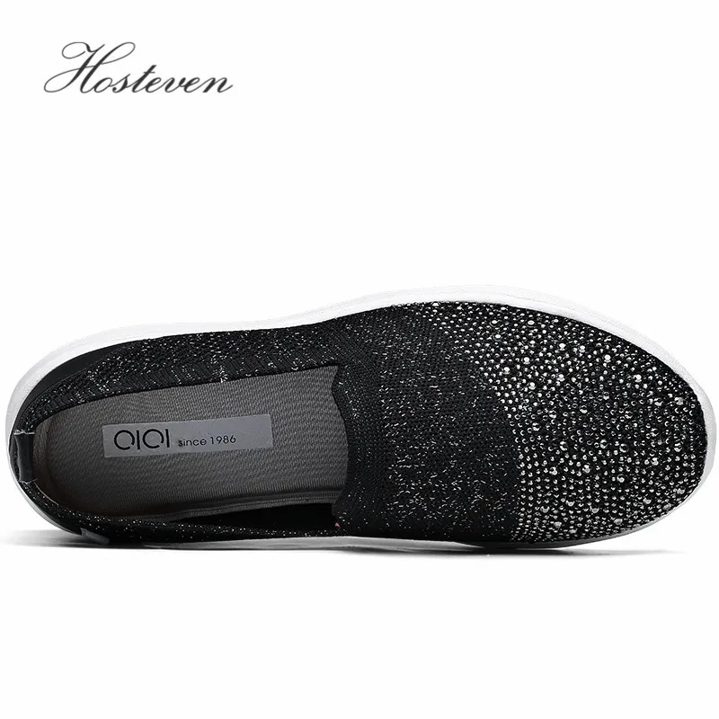 Hosteven/Женская обувь лоферы из дышащего сетчатого материала Прогулочные кроссовки