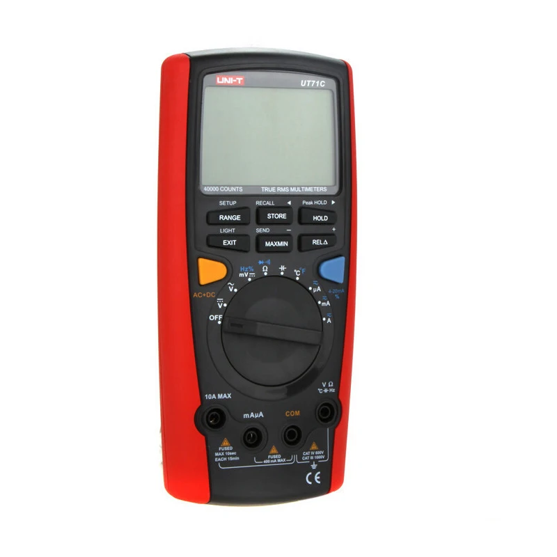 UNI-T UT71C lcd Интеллектуальные цифровые мультиметры True RMS 39999 4 3/4 Вольт Ампер Ом Емкость Темп метр подсветка