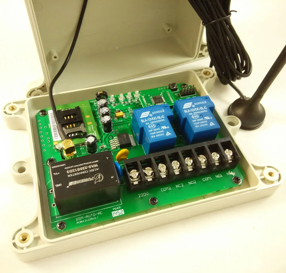 Бесплатная доставка GSM-AUTO-AC блок питания GSM Дистанционный переключатель реле