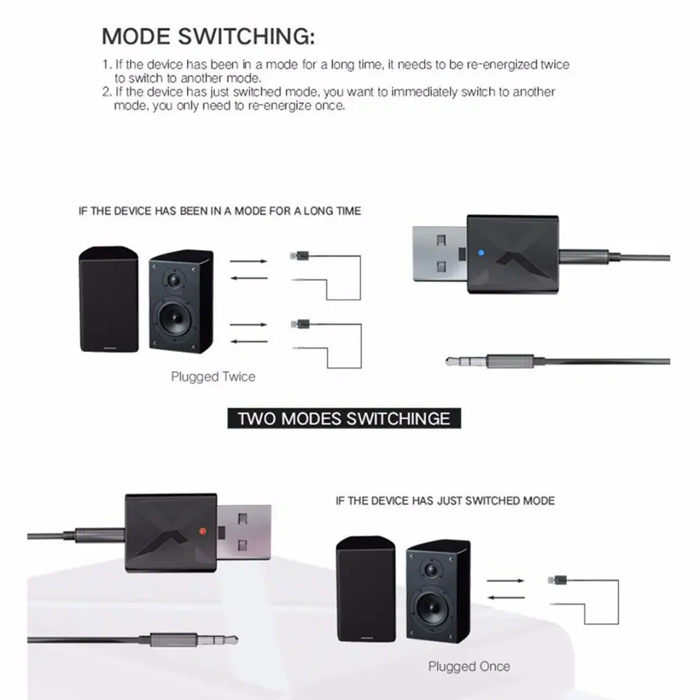 1 шт. USB Bluetooth 5,0 приемник аудио передатчик адаптер для ТВ/ПК наушники Динамик