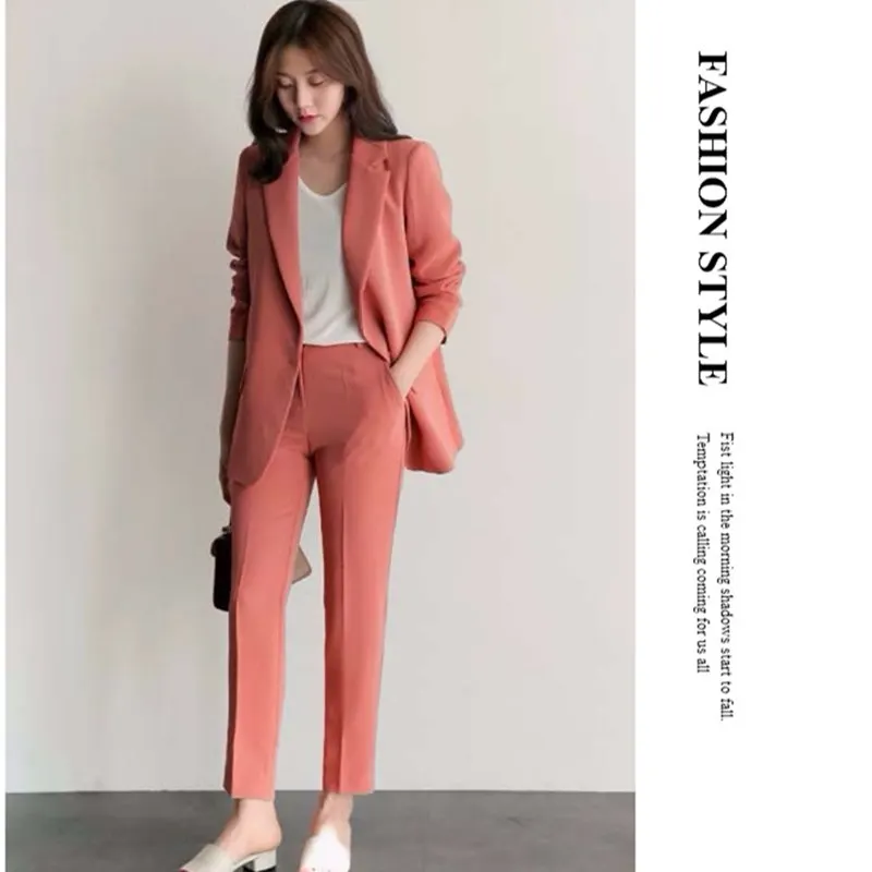 Высококачественный Новый Модный повседневный костюм женский корейский