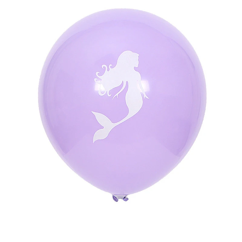 Фиолетовый Русалка латексные воздушные шары на день рождения вечерние дети