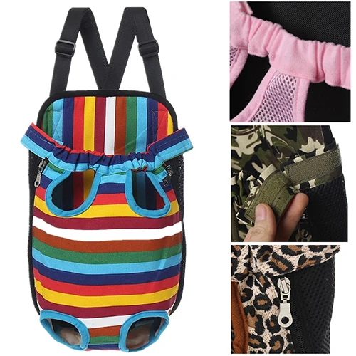 Модный рюкзак для питомца щенка кота собаки холста передняя переноска животных