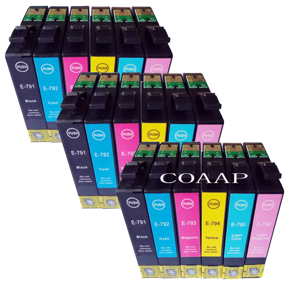 

18 Compatible T0791 79N Ink Cartridge for Stylus Photo 1400 1500W P50 PX650 PX660 PX700W PX710W PX720WD PX730WD PX800FW PX810FW