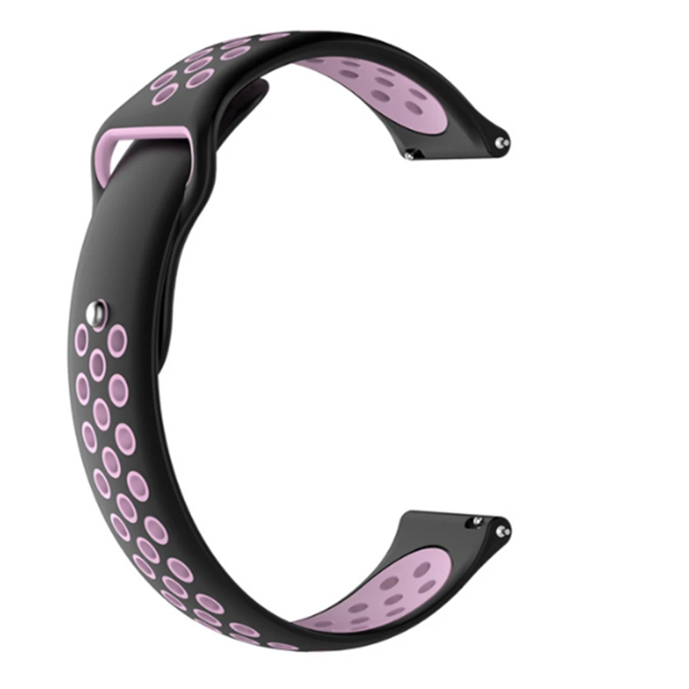 20 мм/22 мм силиконовый браслет для часов Xiaomi Huami AMAZFIT Pace/Strato/Bip/samsung gear S3/Pebble Time/Fitbit versa ремешок