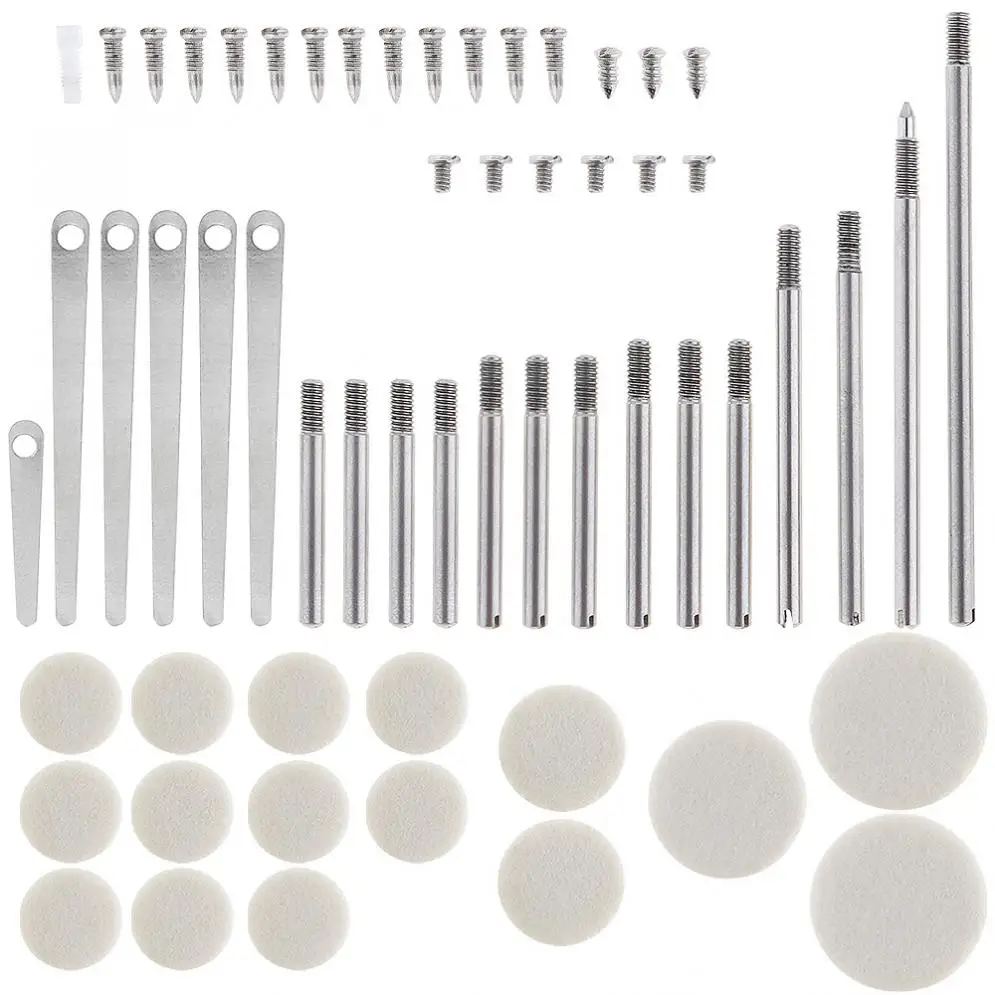 

58pcs/lot Clarinet Repair Parts Set Complete Tools Clarinet Sound Hole Mat Pad Roller Reed Wind Instrument Screws Repair Kit