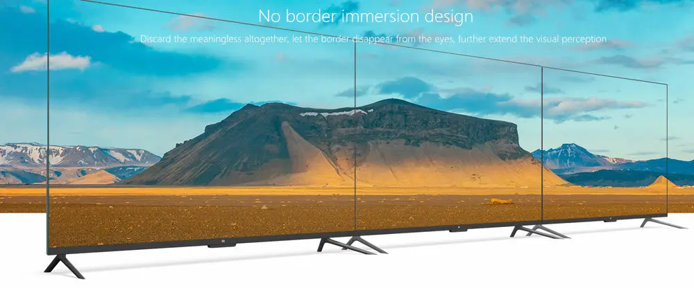 Xiaomi tv 4 55 дюймов 4K HDR Smart 4,9 мм ультратонкий Телевизор 2 ГБ+ 8 Гб английский интерфейс голосовой пульт дистанционного управления Поддержка Dolby DTS