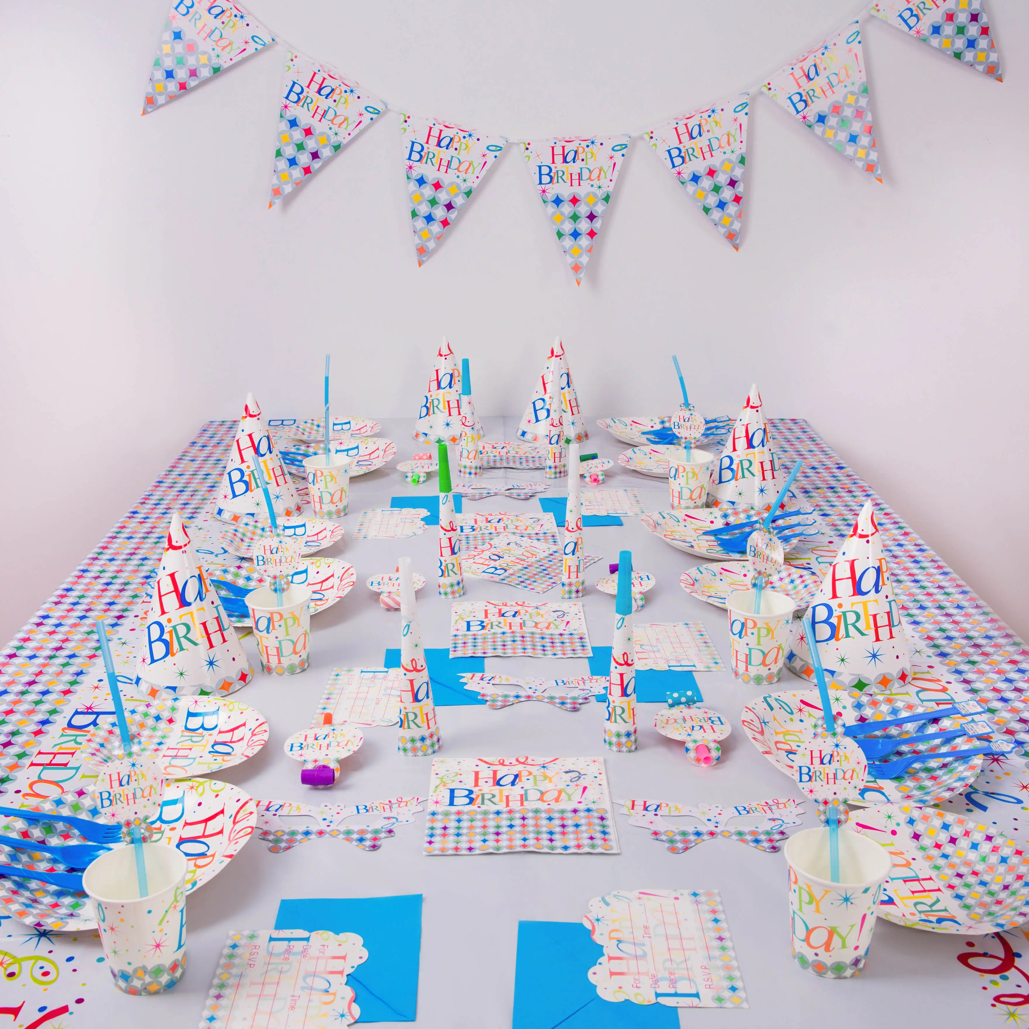 Коробка для вечеринки дня рождения одноразовая столовая посуда украшение