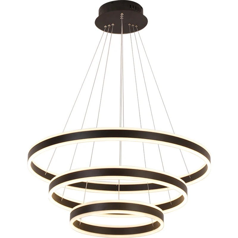 Современный Большой светодиодный кольцевой светильник офисное бра для гостиной