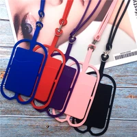 silicone cell phone lanyard holder case cover universal phone neck strap necklace sling for smart mobile phone lanyard for phone