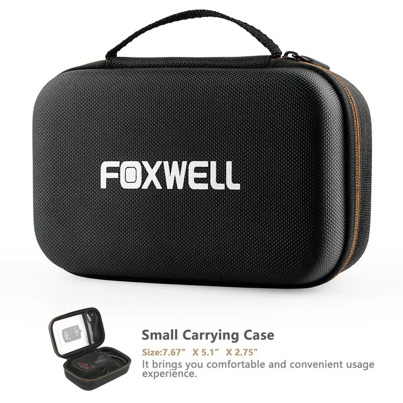FOXWELL Защитная сумка для хранения, Жесткий Чехол для NT201 OBD2 OBDII, автомобильный считыватель кодов, чехол для путешествий, диагностический инструмент для сканирования