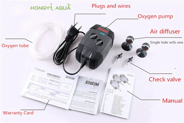 

1piece plastic oxygen pump ultra quiet pump fish tank increase the oxygen pump single and double holes high power EH-100/200/400
