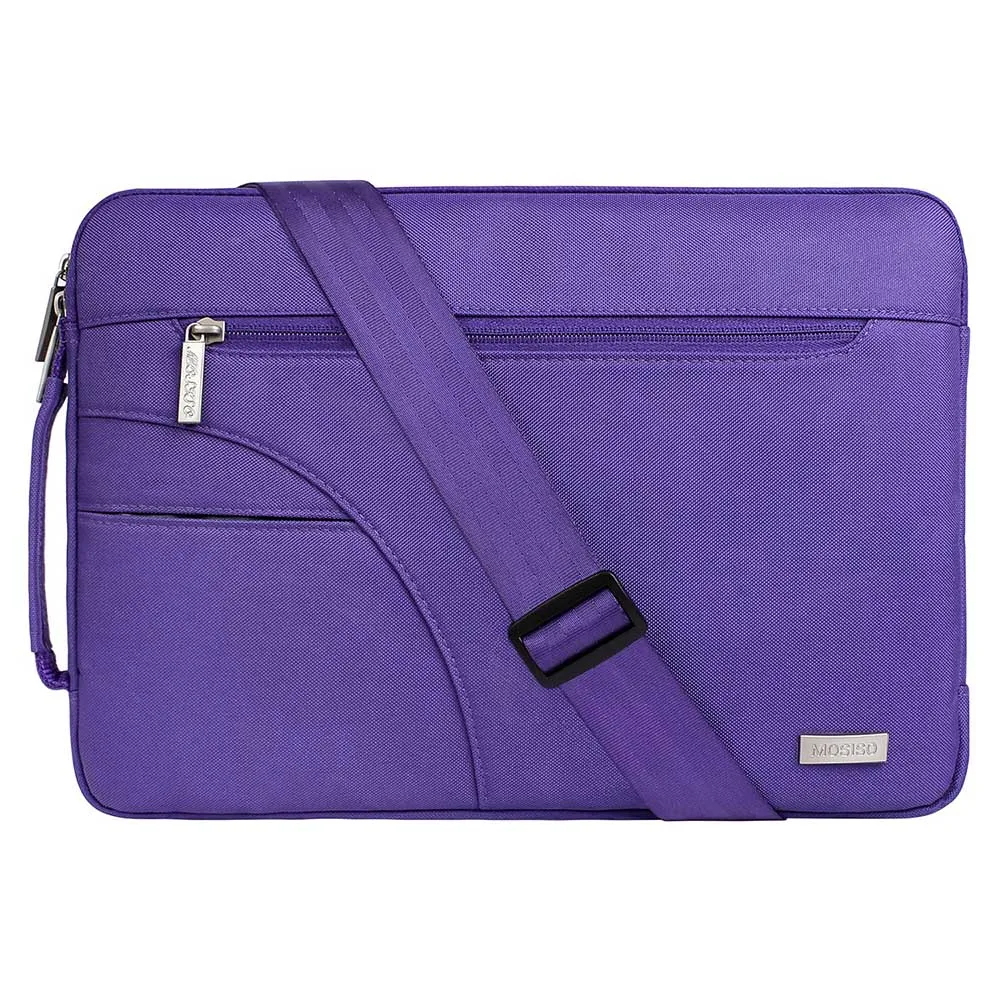 MOSISO ноутбук рукав ноутбук Shoulderbag портфель для Macbook Pro Air 11 12 13,3 14 15 дюймов Asus/acer/hp/Dell microsoft Surface - Цвет: Purple