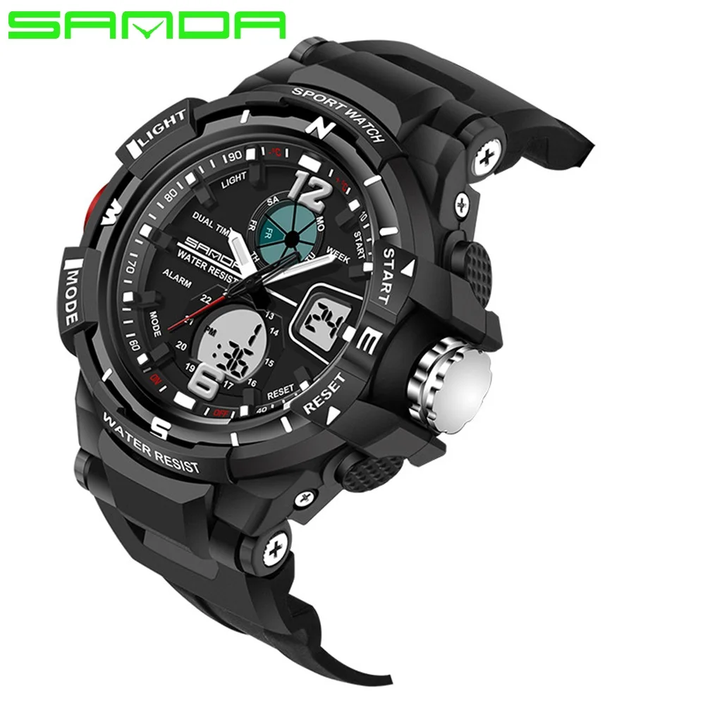 SANDA модные детские часы для мальчиков и девочек многофункциональные