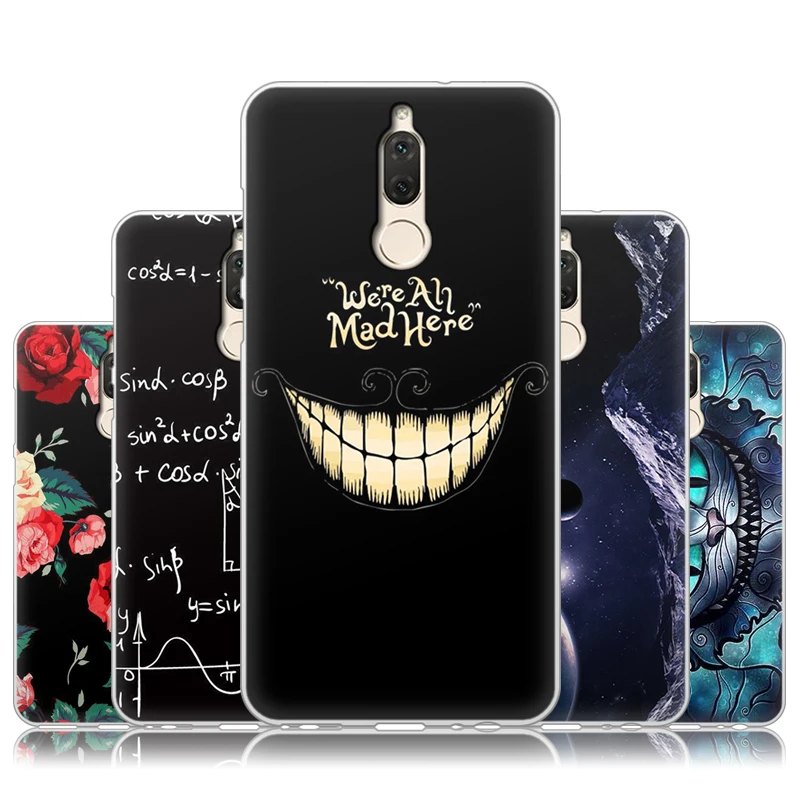 JURCHEN Capa для Huawei Mate 10 Lite Case Nova 2i Fundas милый мультяшный силиконовый чехол Coque Honor 9i|silicone