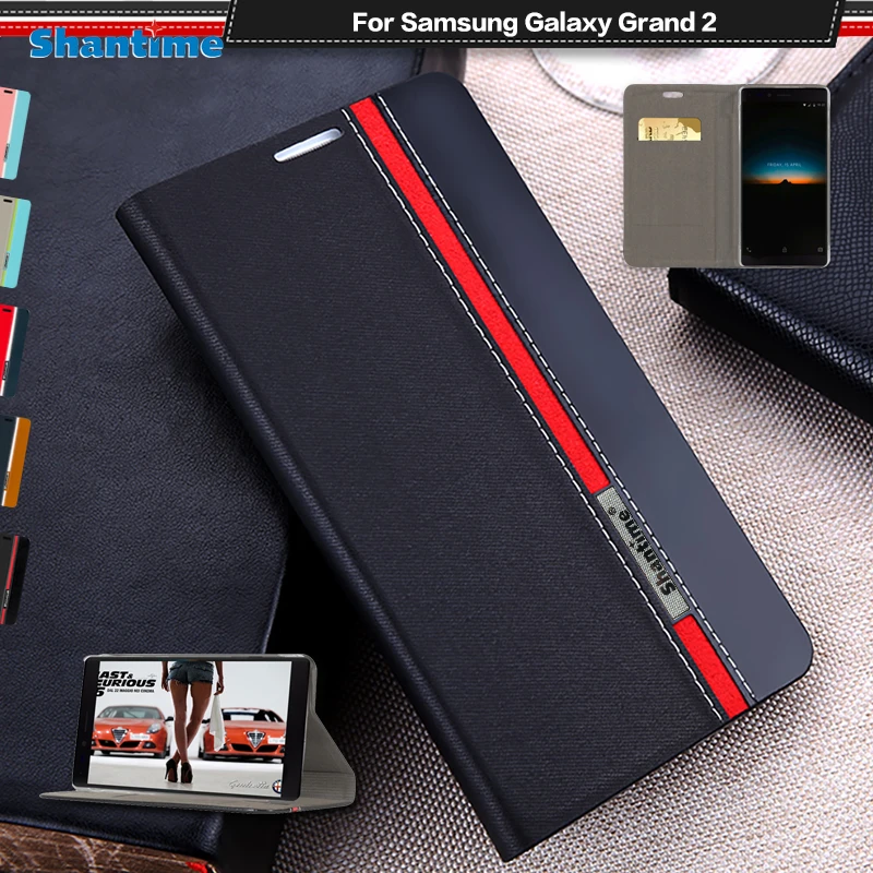 Чехол-Кошелек из искусственной кожи сумка чехол для Samsung Galaxy Grand 2