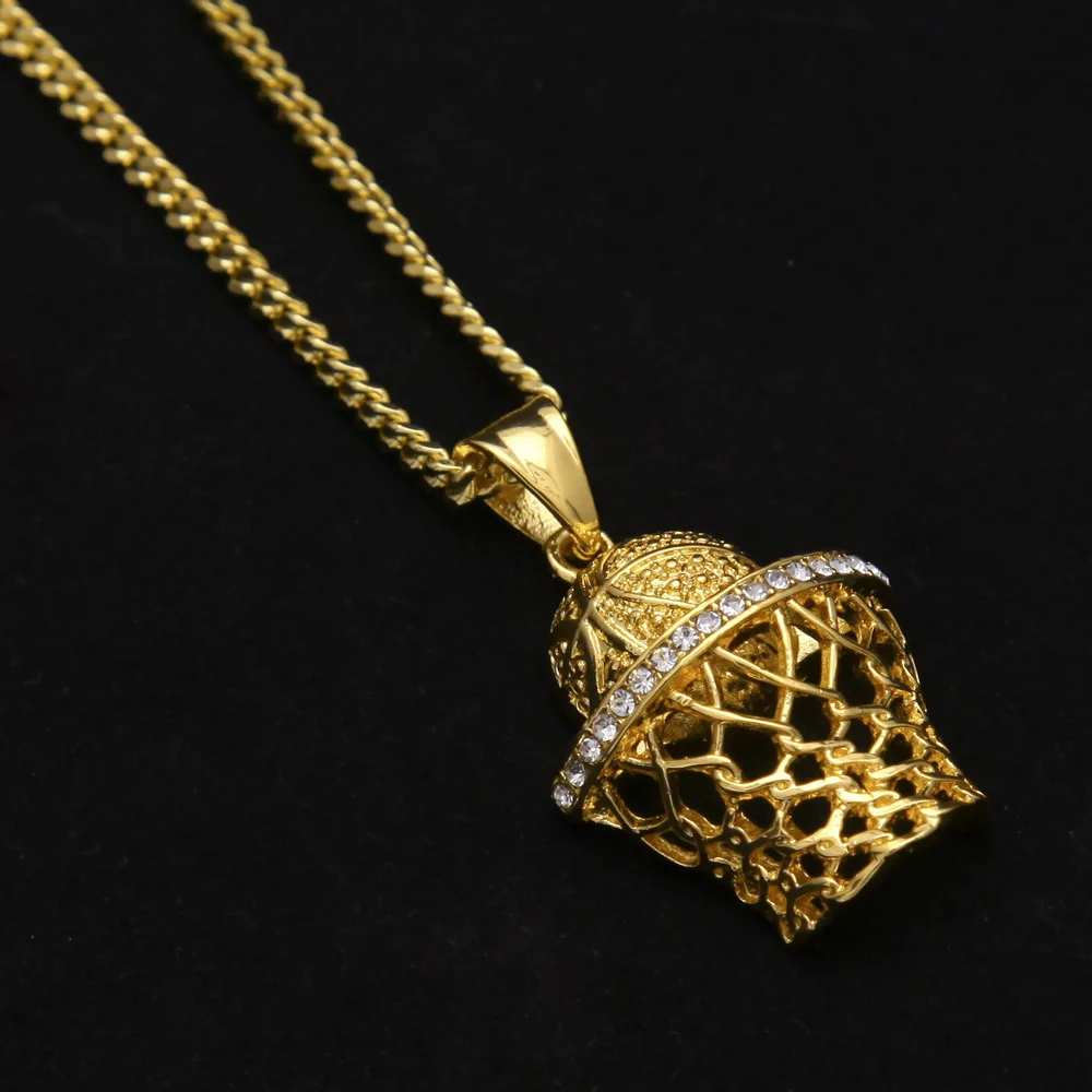 Золотой Серебряный цвет хип хоп баскетбольная форма ожерелье с длинной цепочкой