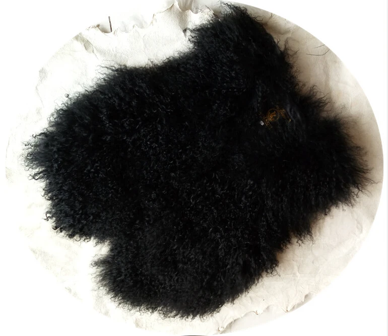 Натуральная монгольская овечья шерсть жилет Мода 100% настоящая желтовато