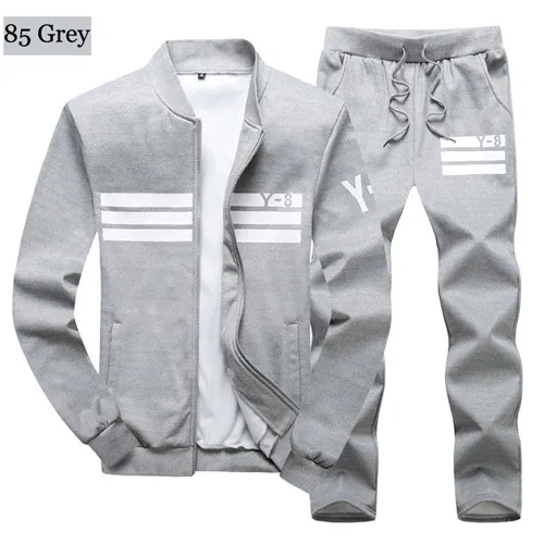 85 grey PEILOW, большие размеры, 7XL, 8XL, 9XL, брендовый Мужской комплект, модный спортивный костюм, толстовка+ Тренировочные штаны, Мужская одежда, тонкий мужской спортивный костюм с капюшоном - Цвет: 85 grey