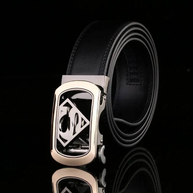 

Hot Fashion Classical Design Men's Belt Genuine Leather Strap Luxury Brand Automatic Buckle Cow Skin Belt for Men