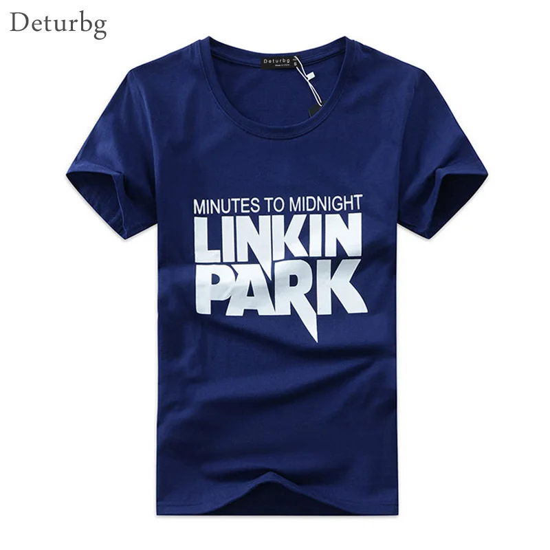 Мужская модная футболка с принтом Linkin park повседневные хлопковые Забавные топы в