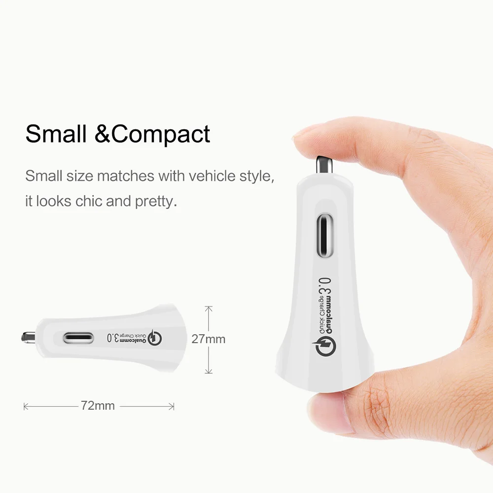 Автомобильное зарядное устройство FDGAO USB Quick Charge 3 0 для iPhone XS X Samsung Xiaomi Huawei Redmi QC