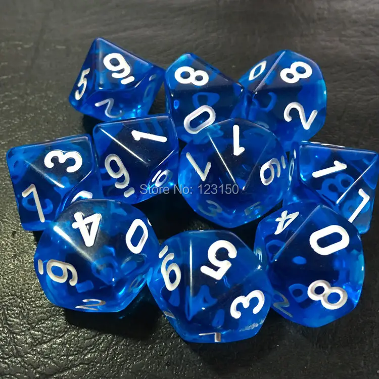 

DC-045 пластиковые игральные кости, 10 по бокам на 10 номеров, от 0 до 9, 100 шт./лот, бесплатная доставка