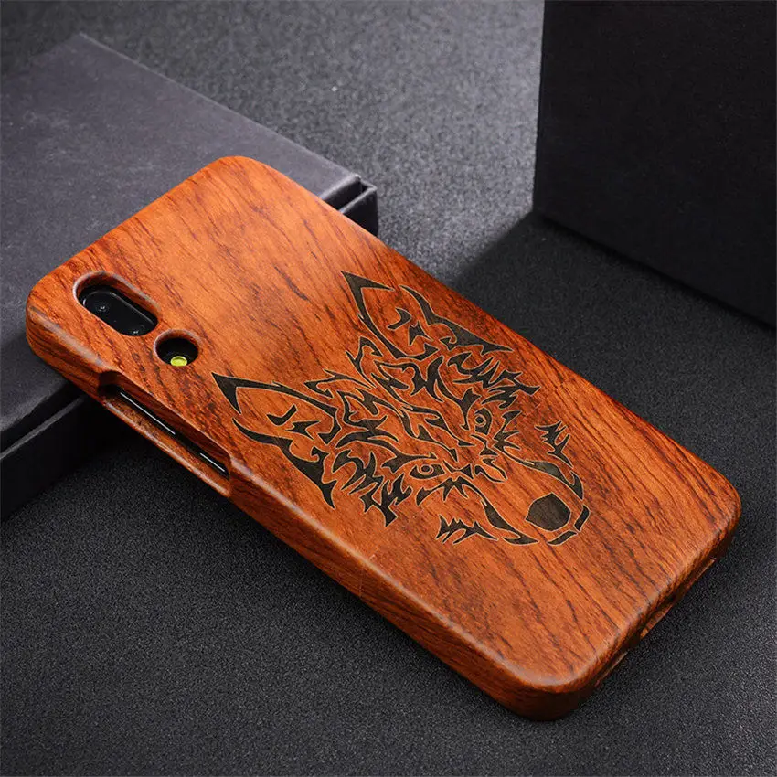 Чехол для huawei P20 Pro, резной череп из натурального дерева, бамбука, чехол для huawei P20 P20 Lite, полная защита, Деревянный чехол для телефона s - Цвет: color 8