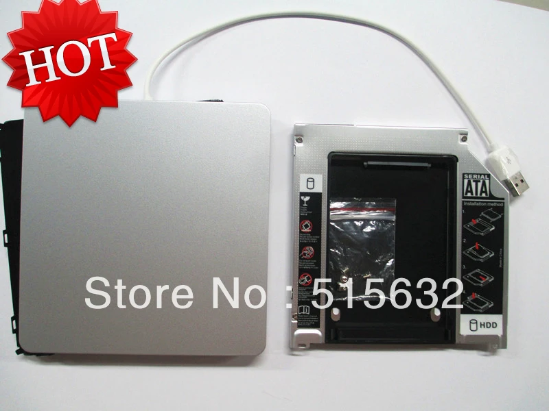 Чехол для Apple Macbook Pro unibody 13 &quotHDD SSD Optibay адаптер Caddy Kit USB DVD | Компьютеры и офис