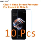 10 шт.лот для Xiaomi Mi Note 3 Note3 5,5 дюйма HD ПрозрачнаяАнтибликовая матовая защитная пленка для экрана Защитная пленка (не закаленное стекло)