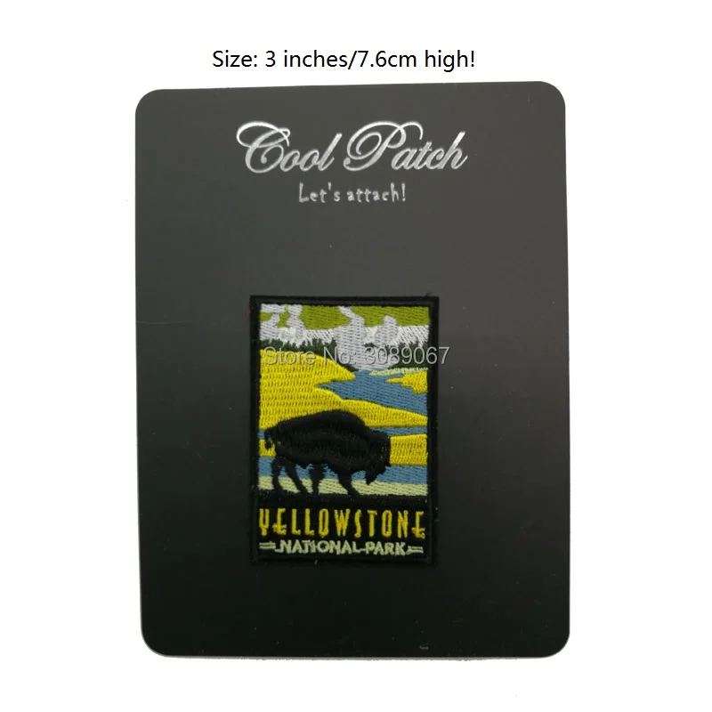 3 &quotYELLOWSTONE нашивки Путешествия Сувенир Знак Национальный памятник Нью Йорк MC