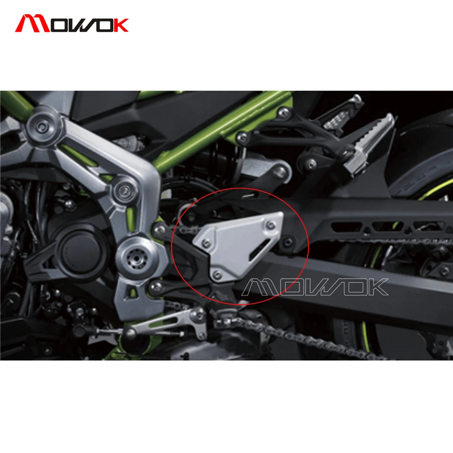 

For KAWASAKI Z900 Z 900 2017 Accessories Foot Peg Heel Plates Guard Protector Black Motorcycle parts