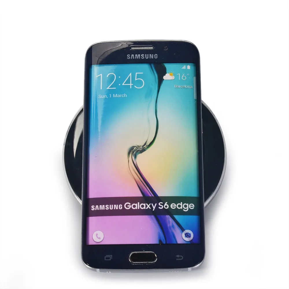 UEESFIT S6 Новое ультратонкое Беспроводное зарядное устройство для iphone X мобильный