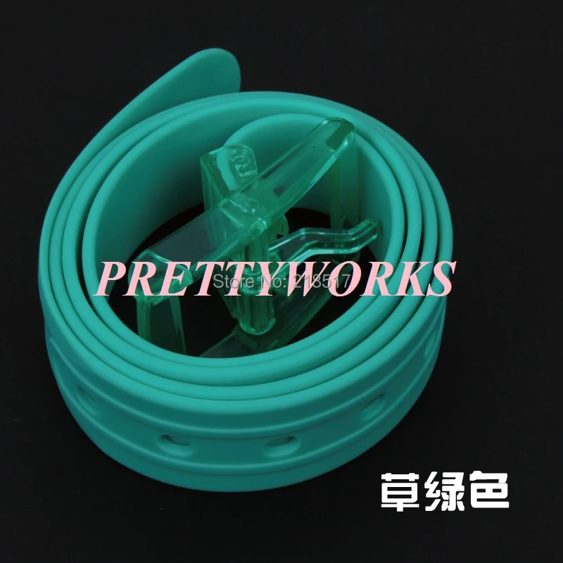 Пояс унисекс карамельный цвет пояс пластиковый Желейный гипоаллергенный ремень