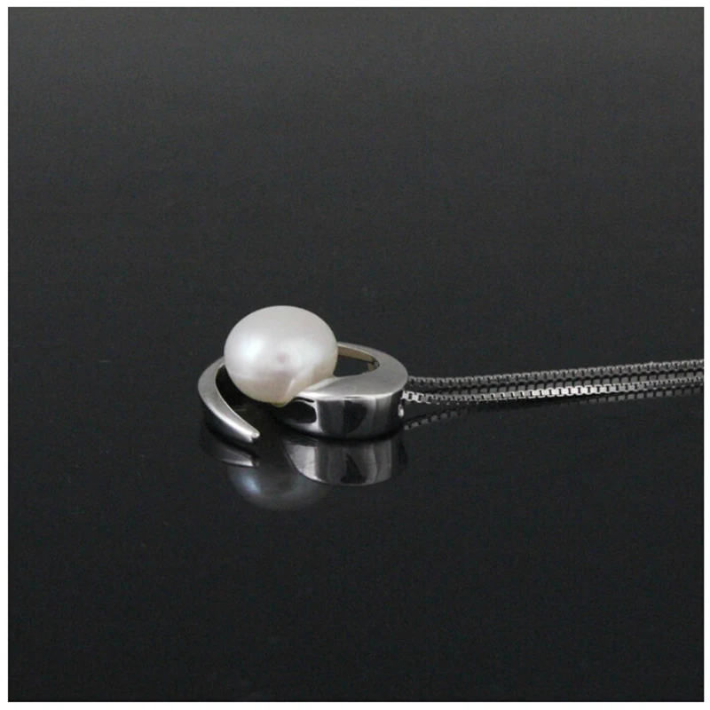 Женский ювелирный комплект из серебра 925 пробы с натуральным пресноводным