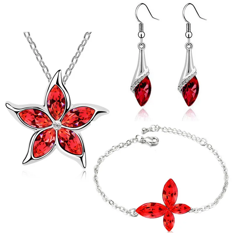 2017 Новый дизайн оптовая продажа бренд 18KGP австрийский хрусталь месяц море звезда