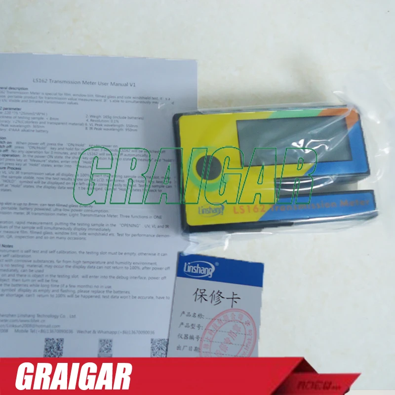 Цифровой измеритель трансмиссии LS162 портативный коэффициента пропускания и