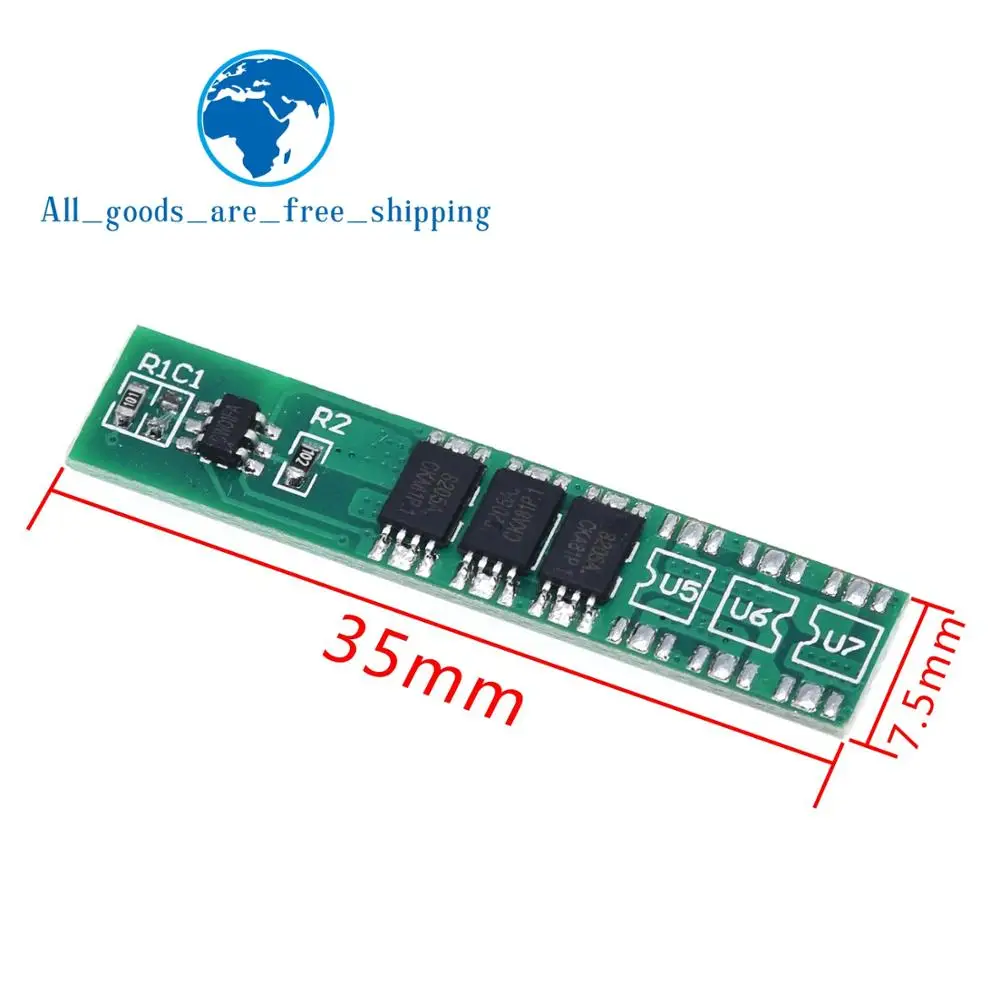 Защитная плата TZT 1S 7.5A 3 7 V li-ion BMS PCM для литий-ионного аккумулятора 18650 |