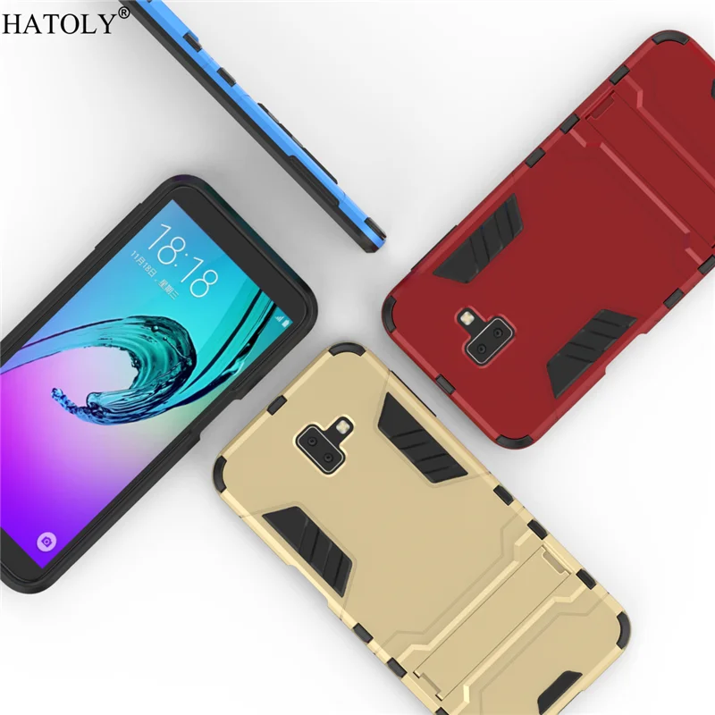 For Cover Samsung Galaxy J6 Plus Case Rubber Robot Armor PC Phone for |