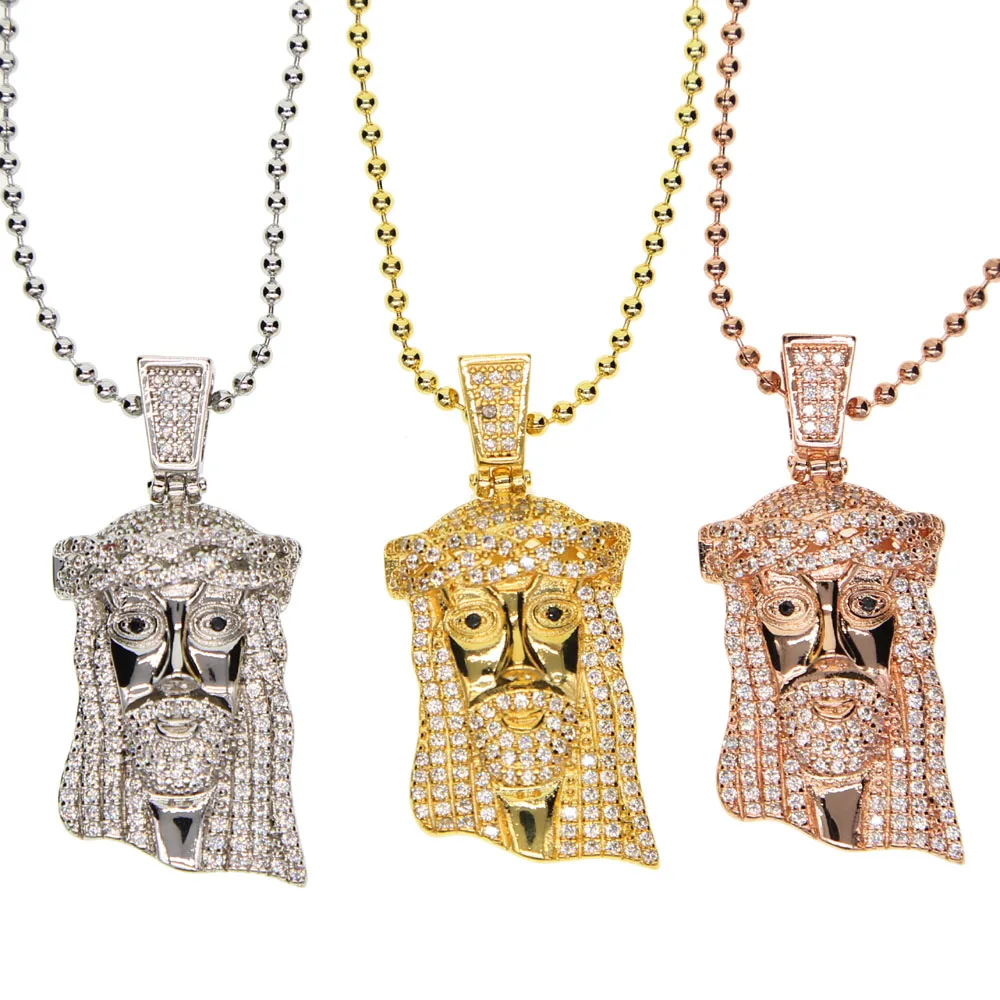 Цепочка с кулоном в стиле хип хоп 24 дюйма|pendant necklace|jesus piecejewelry hip hop |