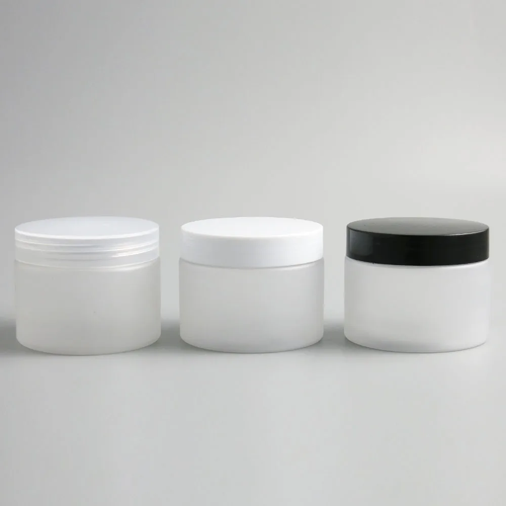 

30 x 150g 200g Empty Frosted PET Cosmetic Jar Pot Tin with Plastic Cap Seal Balm Cream Lotion Storage Container 5oz 150/200ml