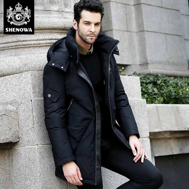 

Novatex down coat male fashion medium-long thickening thermal white duck down slim outerwear plus size male