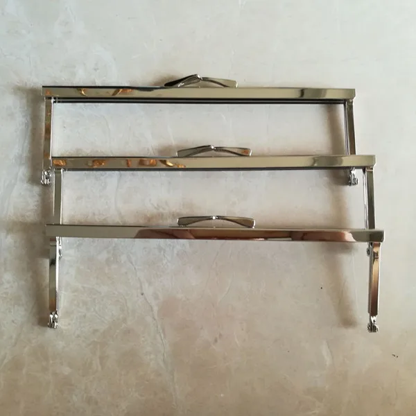 Металлическая оправа для кошелька прямоугольная 8 &quotX 2 5&quot Античная латунная FH08M
