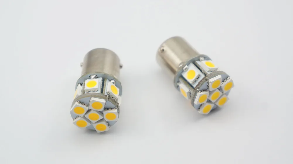 2 шт. 1156 382 6 В 12 SMD LED BA15S Обратный Задний Тормоз Хвост Стоп Включите Singal Света