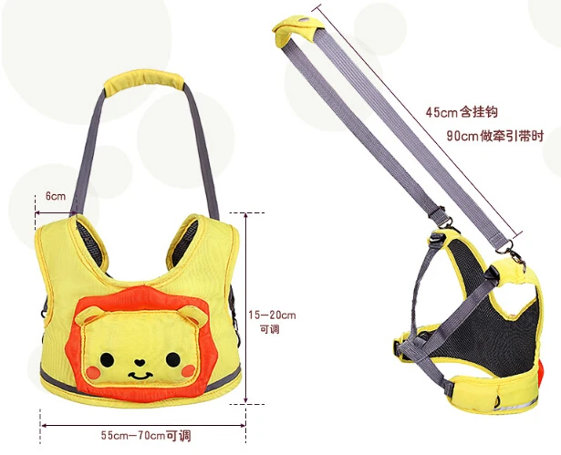 Cute Cartoon Pattern Toddler Baby Walking Harness Safety Assistant Leash Backpack Adjustable Infant Belt | Мать и ребенок