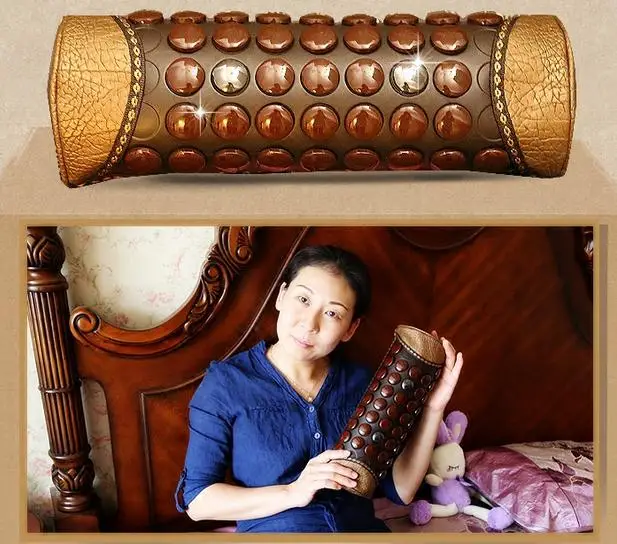 Нефритовый с германием камень Массажная подушка для шеи улучшает энергию тела