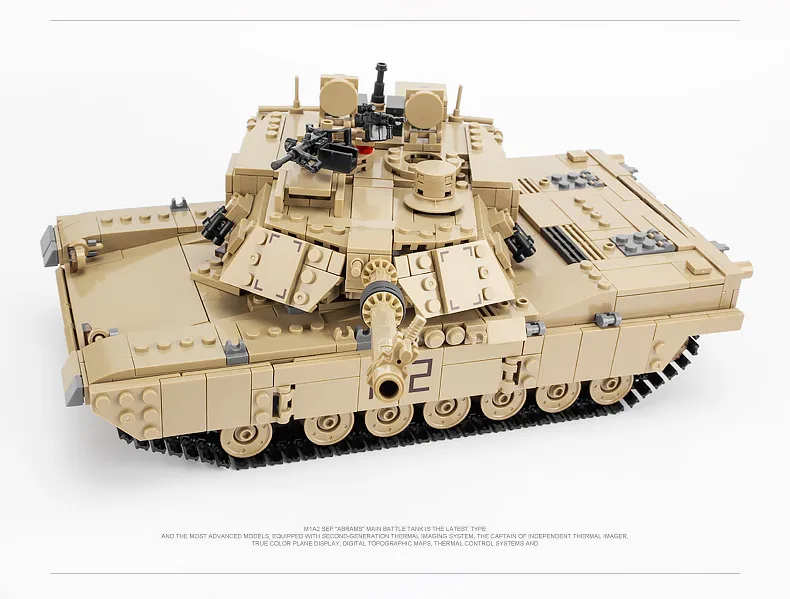 2019 Абрамс M1A2 танки комплекты военной армии США блоки 2 ой мировой войны Ww2 Cannon Hummer