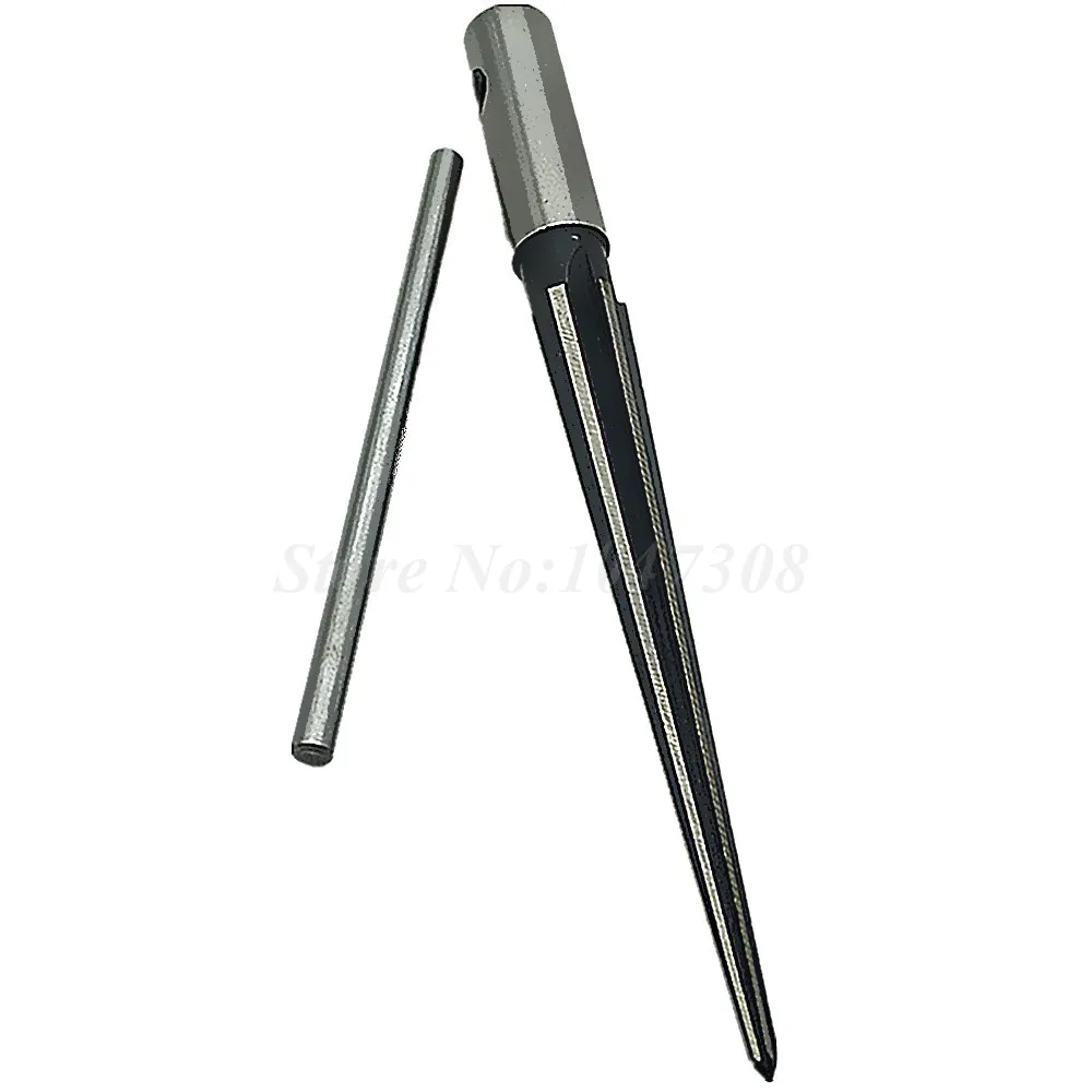 T Handle Tapered Taper Hand Held Reamer Hole Pipe Chaser Reaming Bit Tool 1/8&quot-1/2&quot(3.18-12.7mm) 1:10 Drill Enlarging Holes |