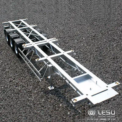 LESU 40 футов металлический контейнер прицеп 1/14 RC модель Tamiya тягач Автомобиль DIY